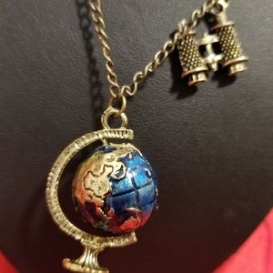 World Globe Necklace.